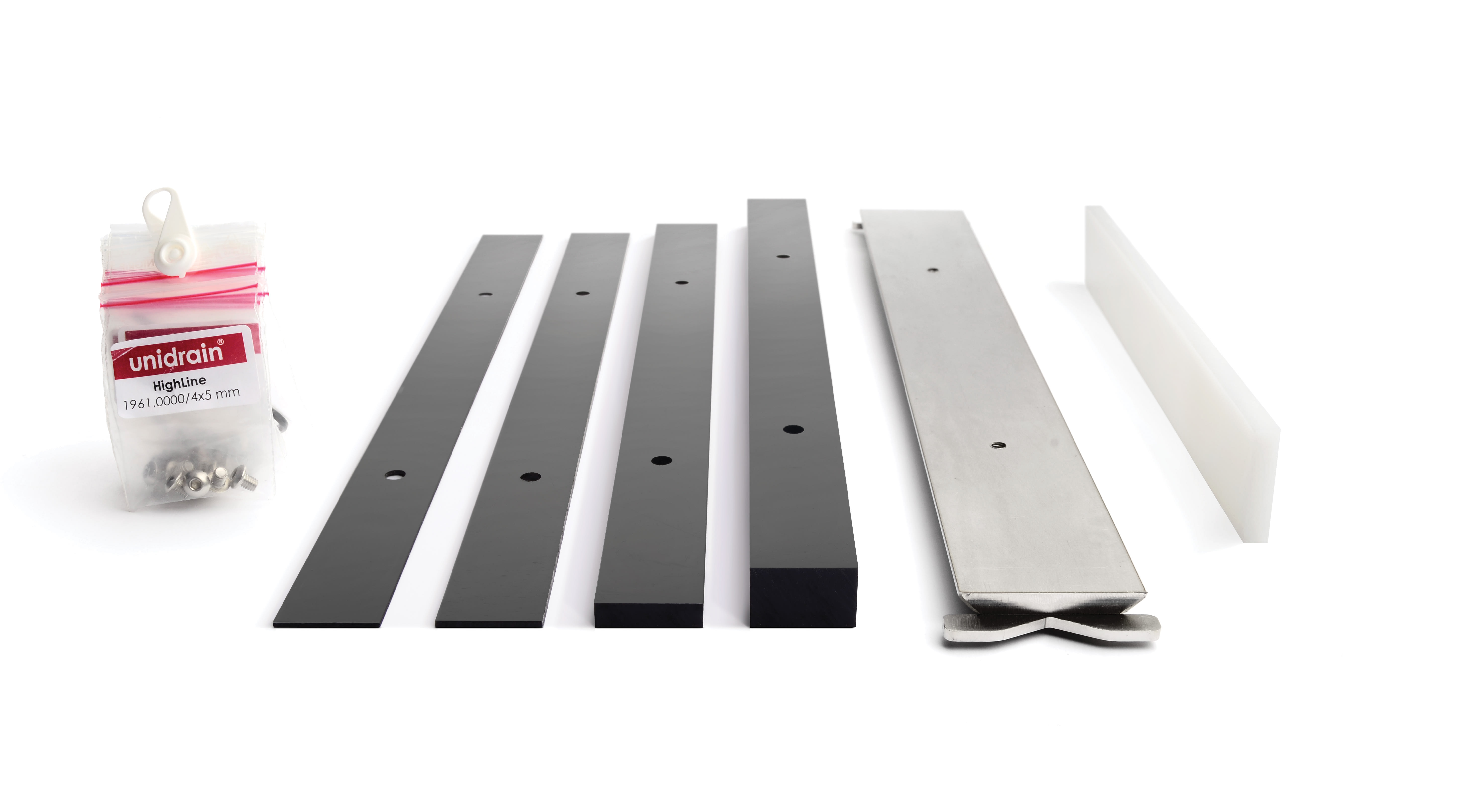 UNIDRAIN Klinkerskena 1950 300mm - Justerbar Höjd - RSK 7132758