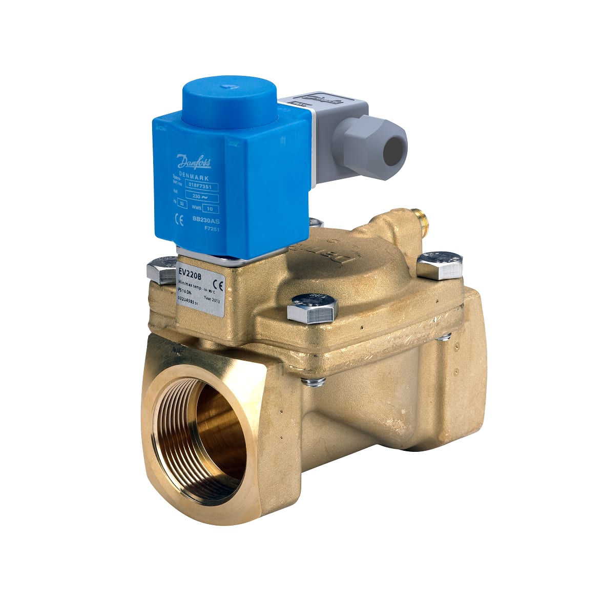 Danfoss EV220B40B 2/2-vägs Magnetventil Mässing DN40 230V - RSK 4894299