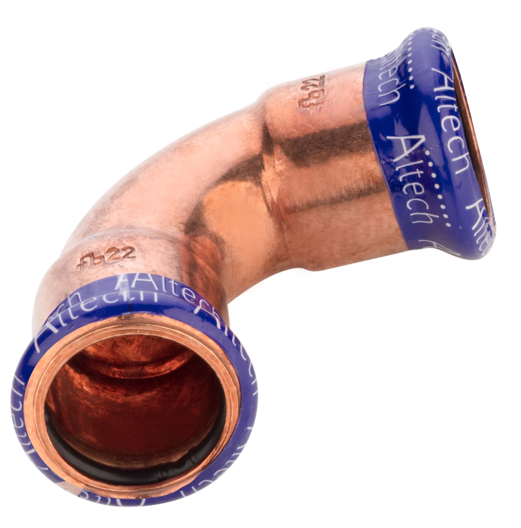 Altech Pressrördel M-profil 90° 76,1 mm 2 Muff - För Värmesystem - RSK 1189503