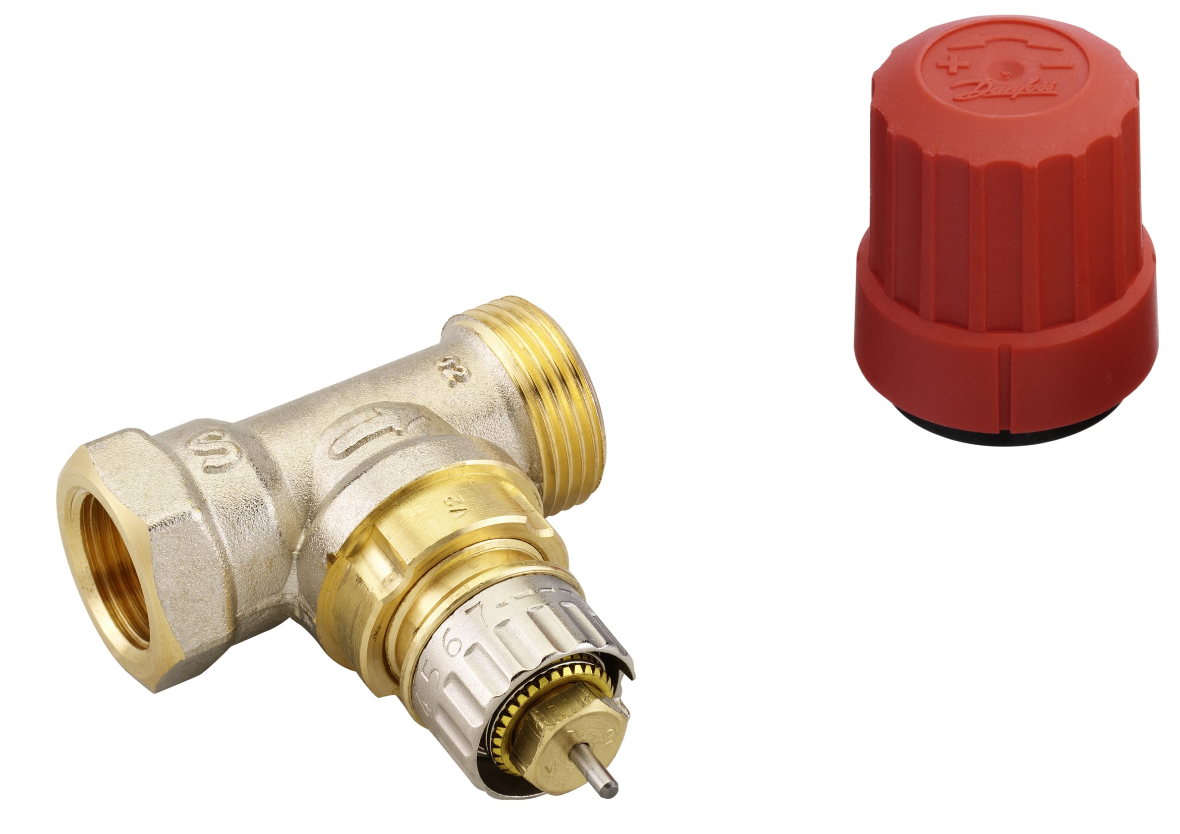 Danfoss RA-N DN15 Termostatventil Rak Förkromat Mässing - RSK 4818217