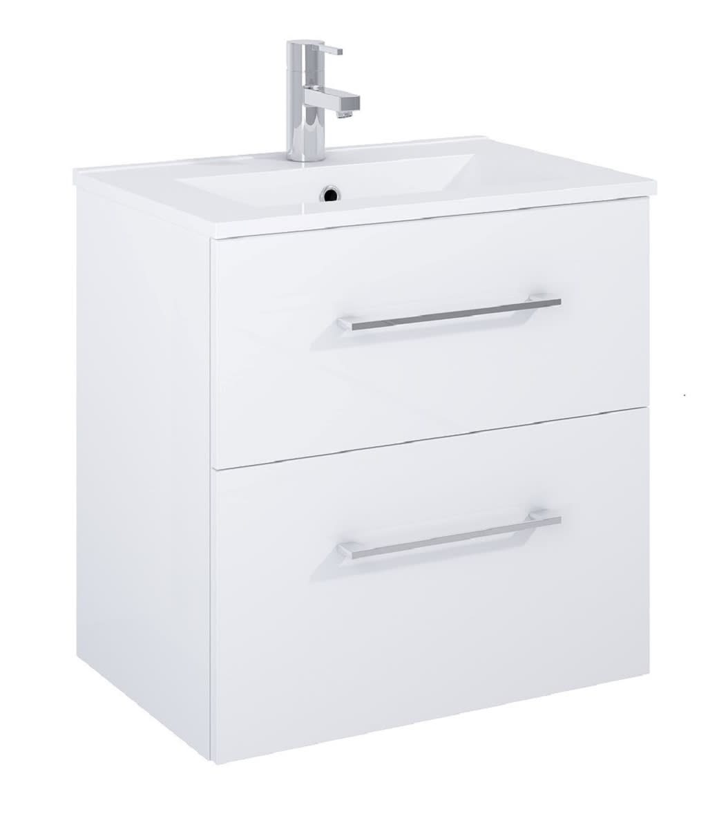 Alterna Ariella 60 Kompakt - Vit Porslin Tvättställ | Badrum | RSK 7780648