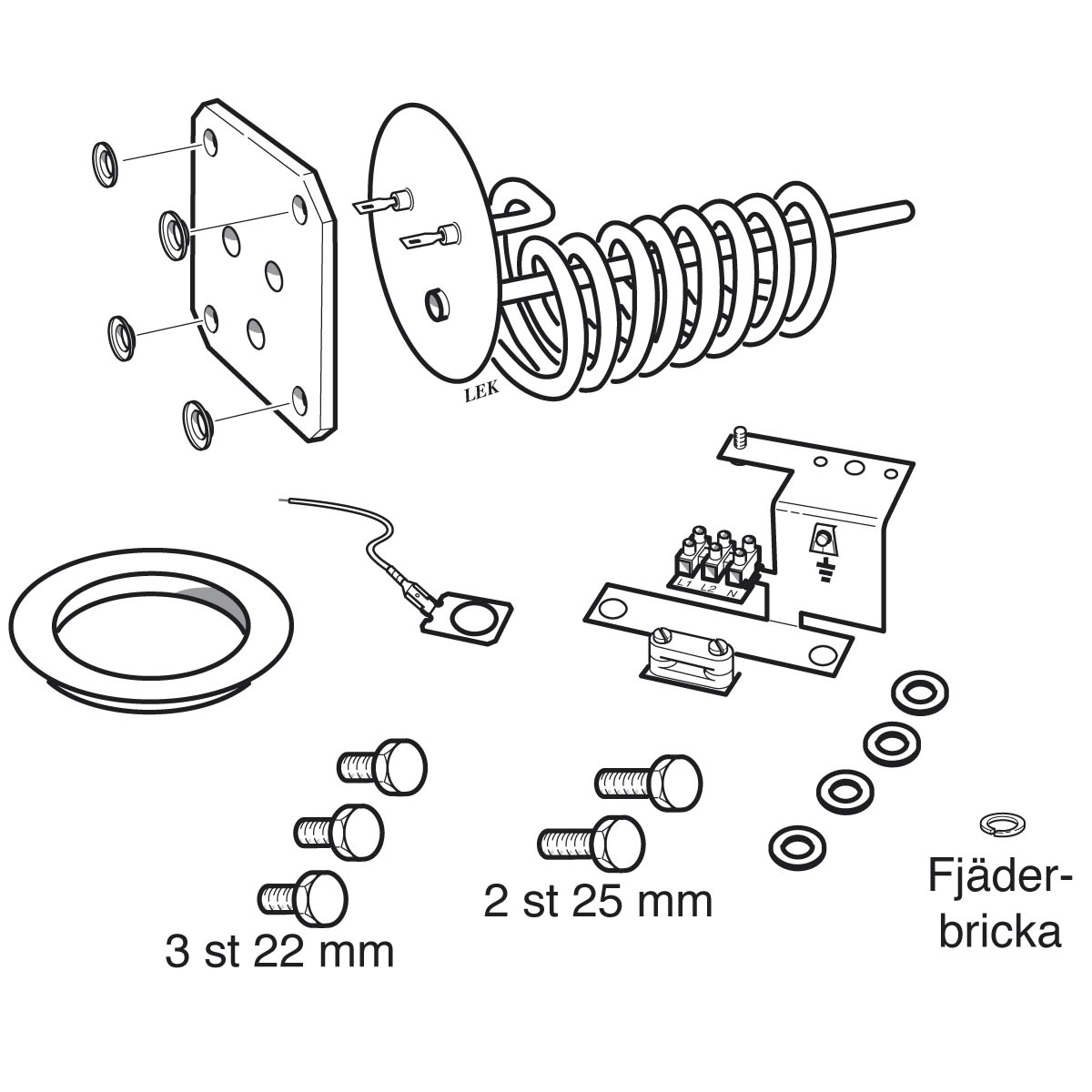 NIBE | RAR 14-112 3kW Rostfri | Elpatronsats | VVSOUTLET | RSK 6952291"
