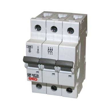 GARO Dvärgbrytare 10A 3-Fas 6kA C-Karakteristik - E2142279
