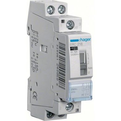 Hager Arbetsströmsrelä 16A 1NO1NC 230V - E4025251 | Arbetsströmsrelä | RSK E4025251