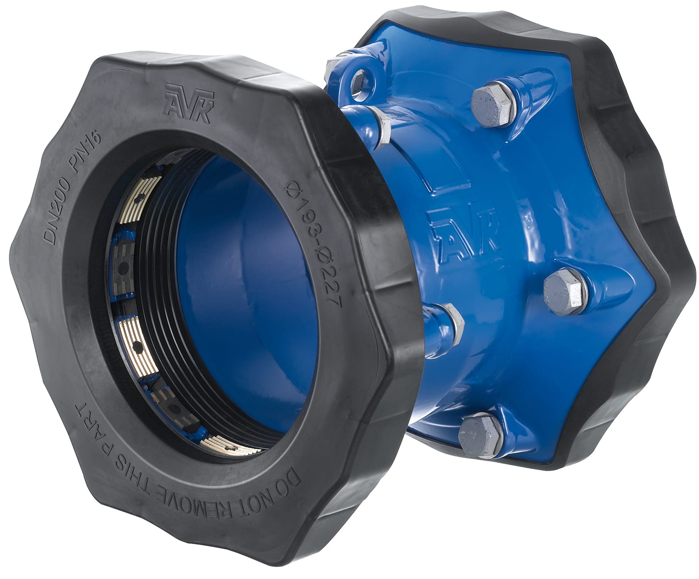 AVK Segjärnskoppling DN250 PN16 - Dragfast Temperaturbeständig - RSK 1141764
