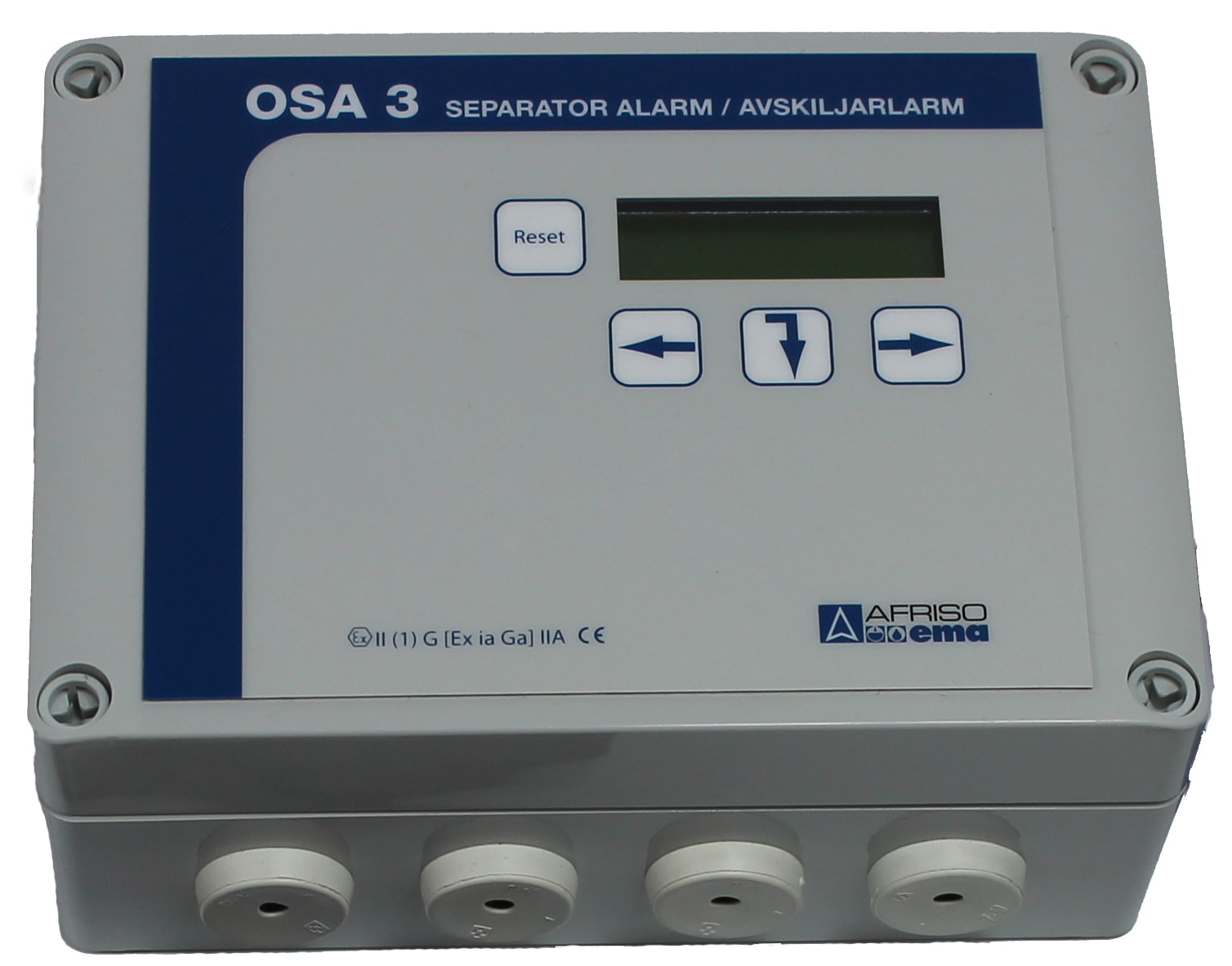 Afriso EMA AB OSA 3 Oljeavskiljarlarm 230V IP65 - LCD-display - RSK 5619597
