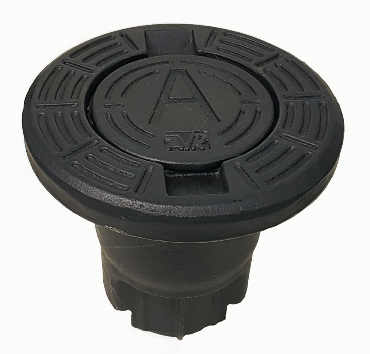 Metallprodukter Rund Segjärnsbetäckning Ø210mm - Svart Epoxi - RSK 7034110