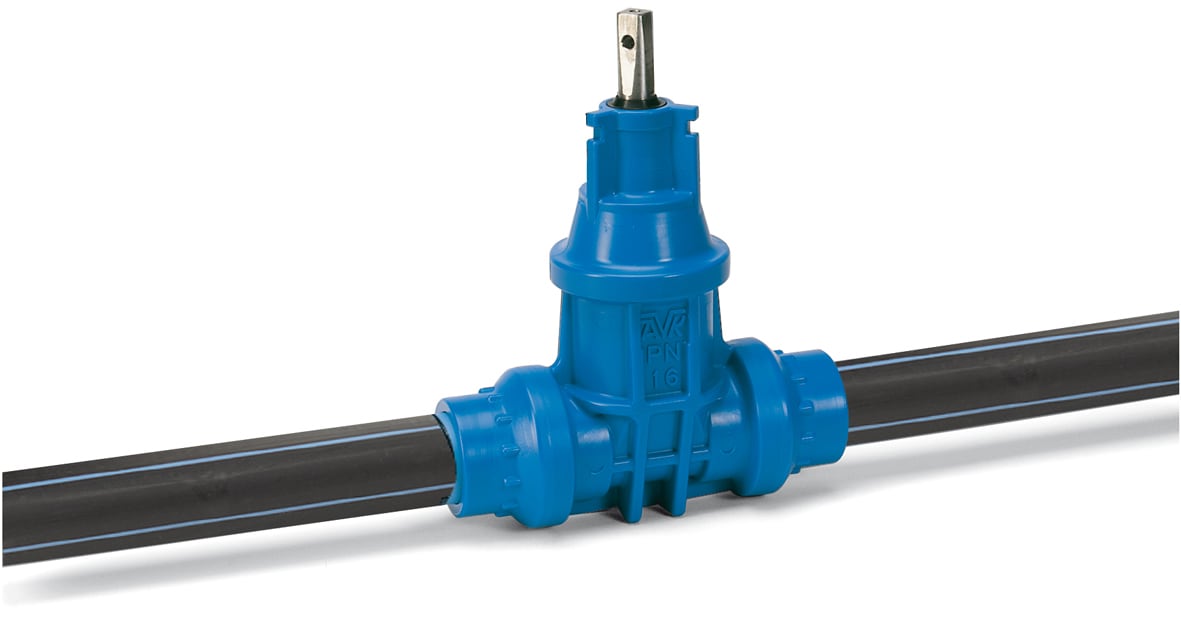 AVK Servisventil DN50/63 POM med PE100-rör, PN16 - Högkvalitativ Ventillösning | Ventiler Servisventil | RSK 4302018