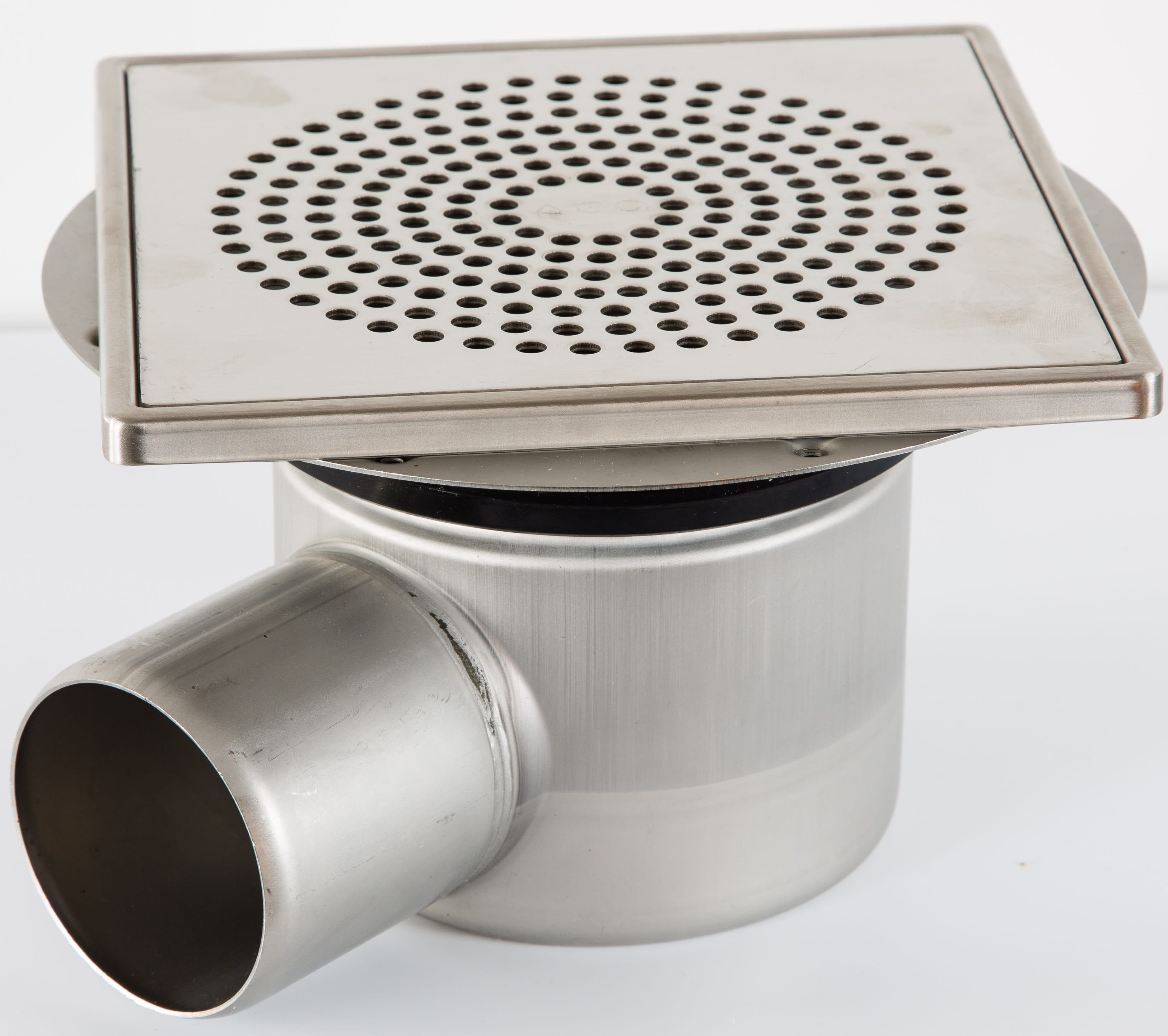 ACO EG 150 - Golvbrunn 75mm Sidoutlopp Rostfri Klinker | Material Brunnshus | RSK 7119807