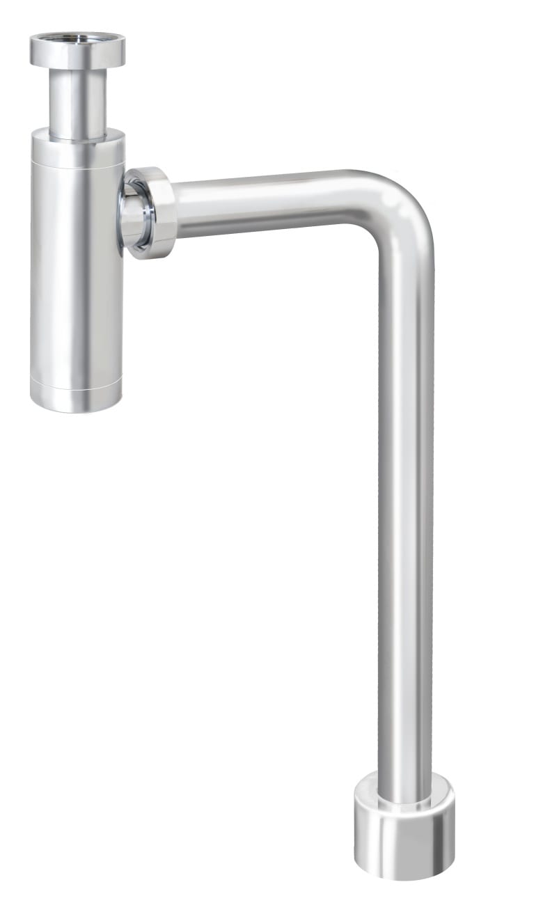 Gustavsberg Kromad Golvvattenlås 32x705mm - L-Rör Tvättställ - RSK 8075531