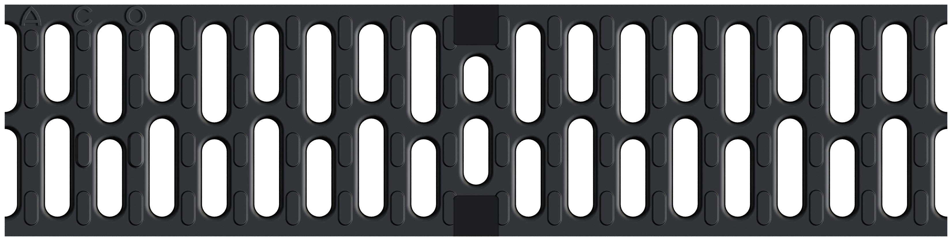 ACO Gjutjärns Slitsgaller V100/M100 12mm x 0,5m - Svart - RSK 2443348