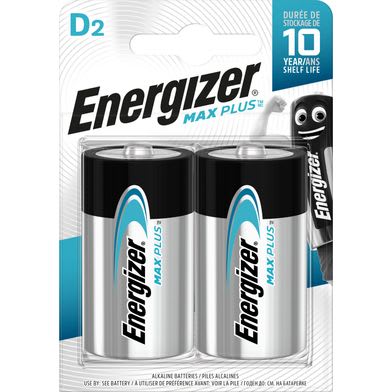 ENERGIZER Max Plus DE95 Alkaliska Batterier 2-pack - Lång Livslängd - 335346