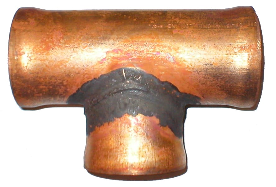 Prebad T-Rör 70mm med 3 Muffar - Prisolkopparrör - RSK 1770437