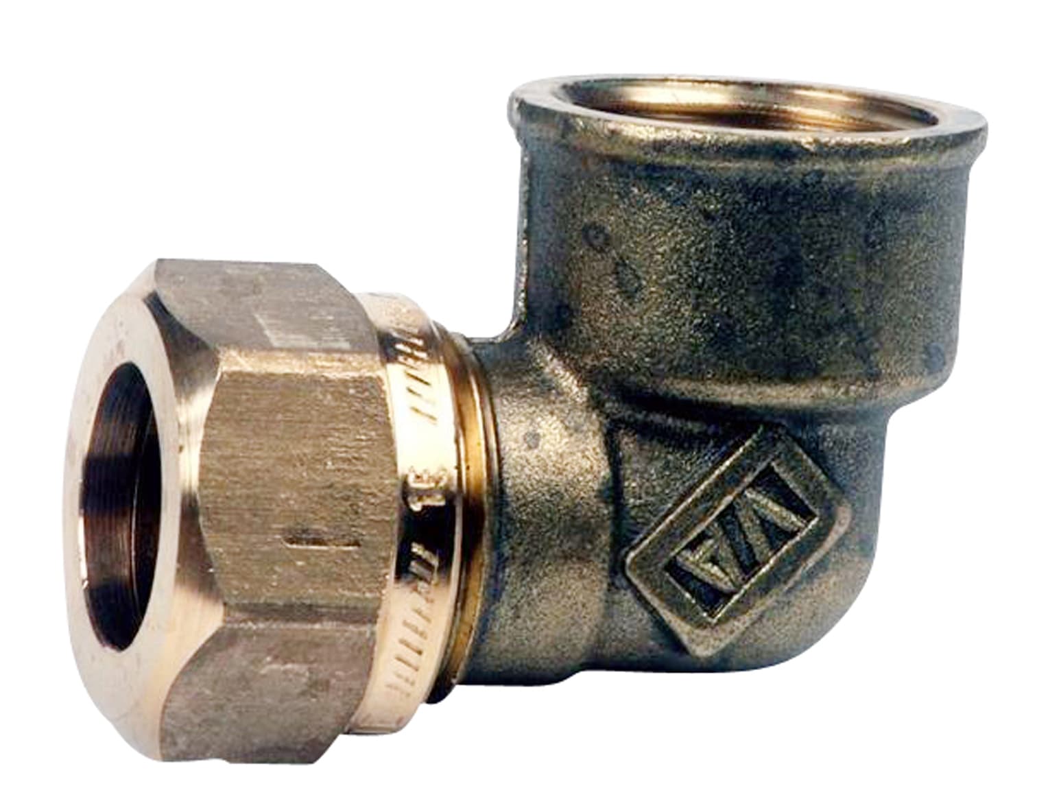 Vatette Vinkelkoppling 15mm x G20 Mässing - För Koppar/PEX - RSK 1940426