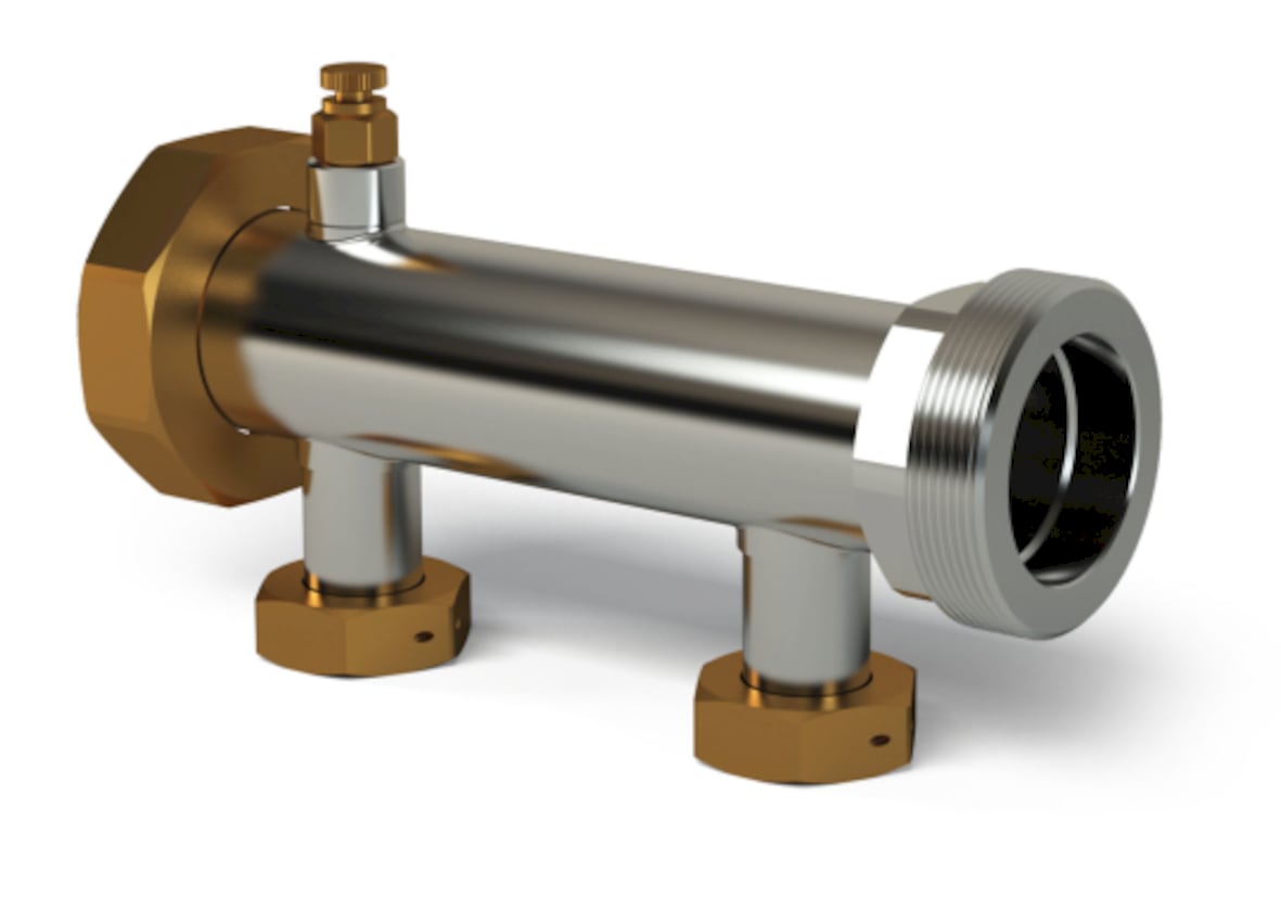 LK Värmefördelare Q-Max G50 2 Rostfri - 2 Utgångar - RSK 2435168