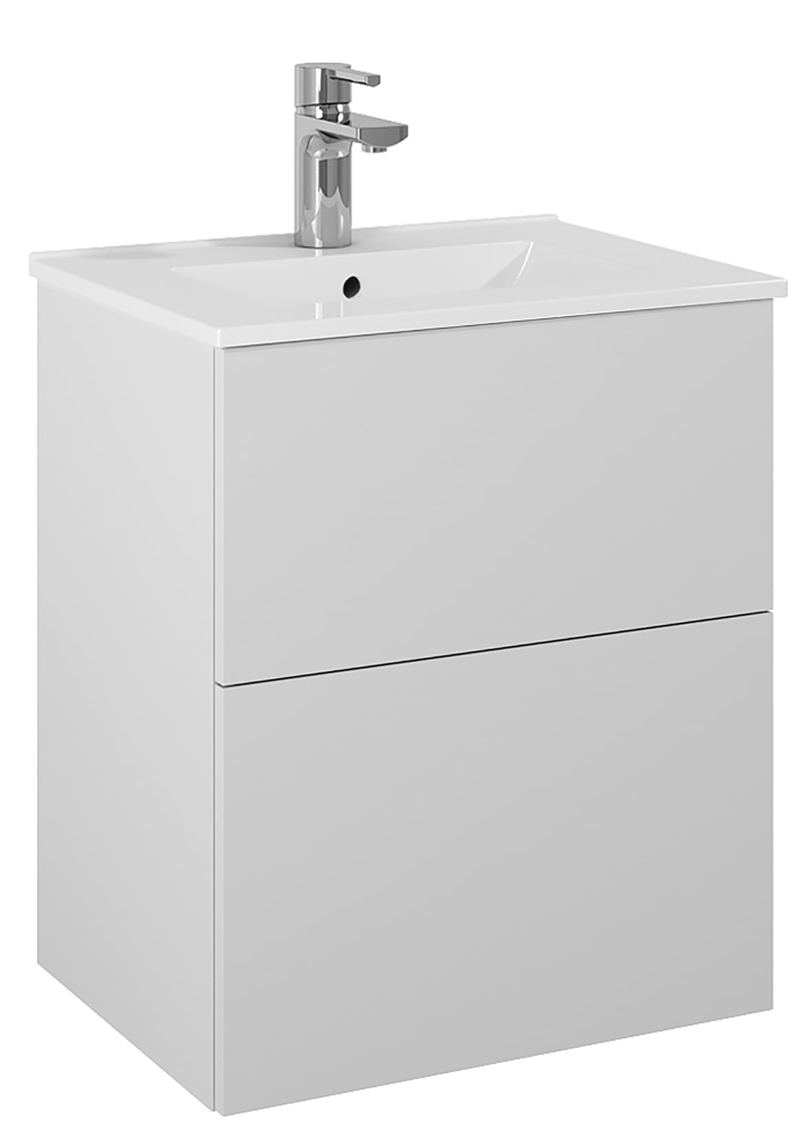 Ifö Silva Badrumsunderskåp 56 2 Lådor Vit MDF 565x360x470mm - RSK 8973950