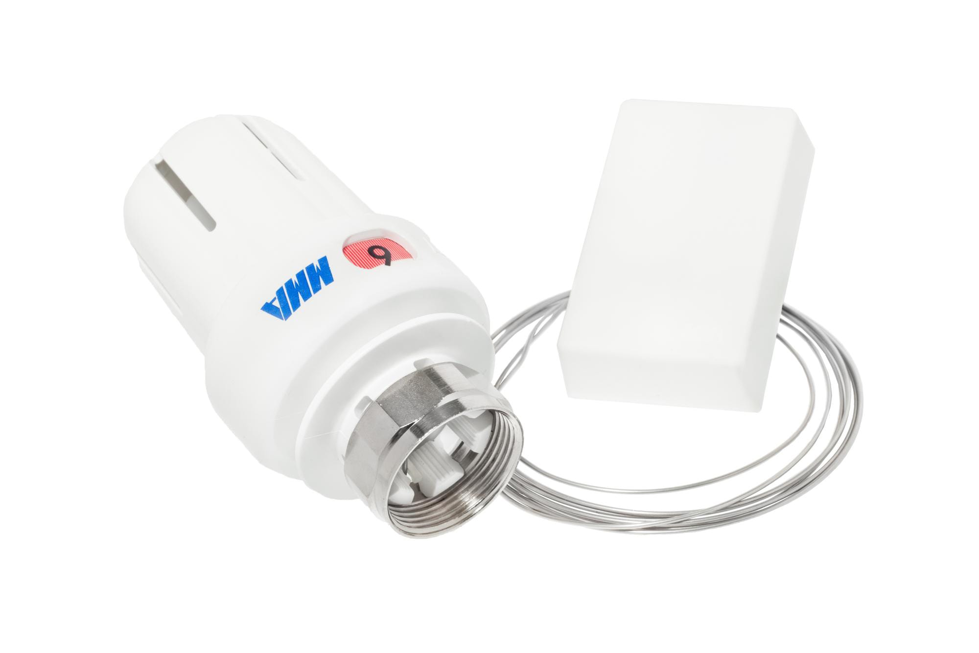 MMA Termostat 8-28°C 2m Kapillärrör Vit - För Värmesystem - RSK 4806389
