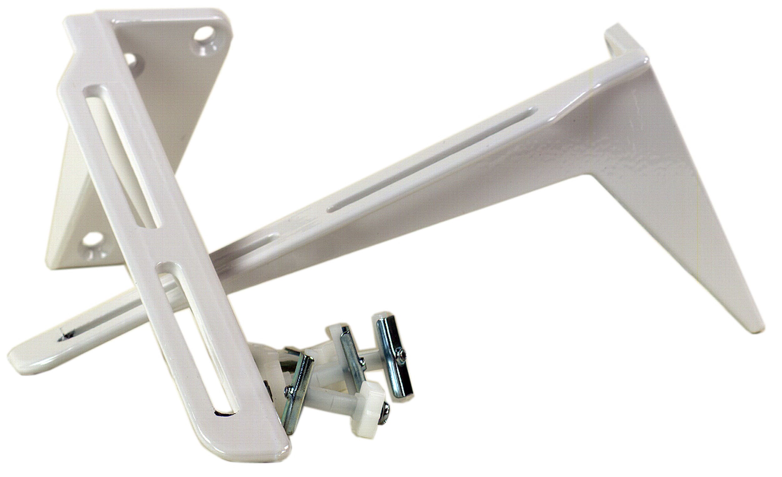 Ahlsell Konsol 240mm Vit Plastbelagd Aluminium - Utsprång - RSK 8094104