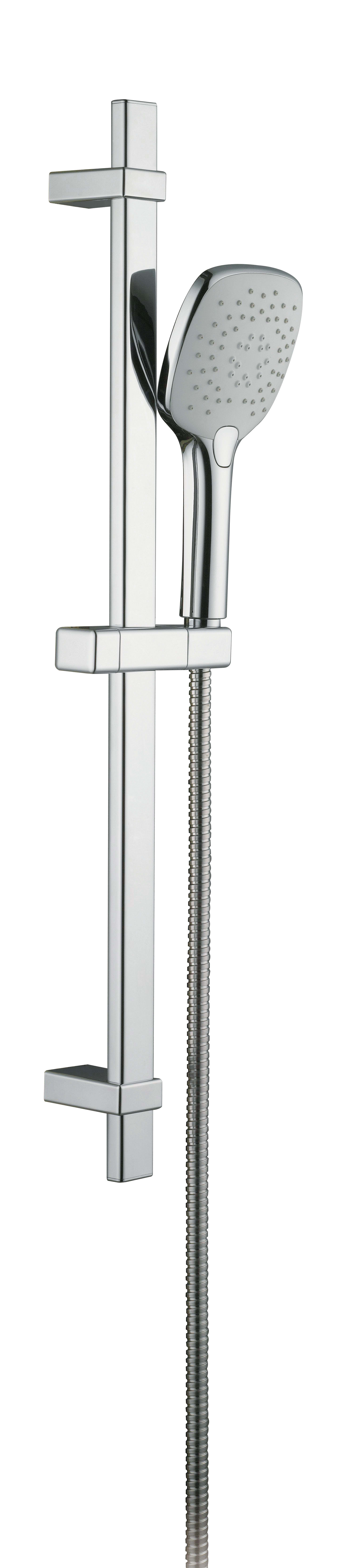 Alterna Square S1 Duschset 684 mm Krom/Vit - RSK 8320122