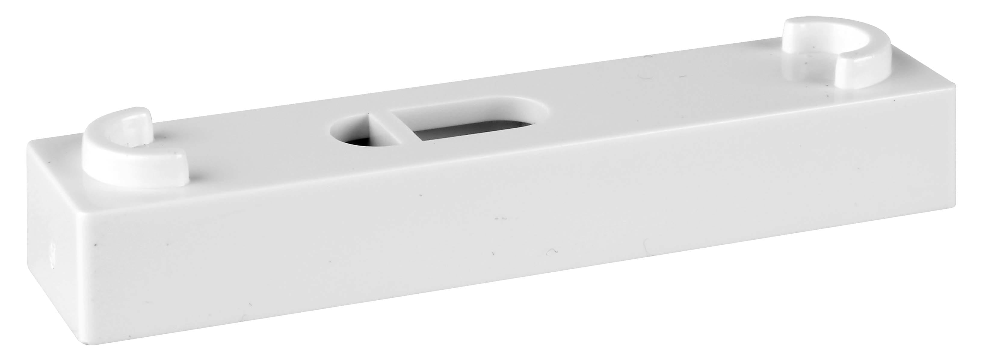 Faluplast 16700 Vit Distanskloss 10mm för Dubbelklamma, ABS