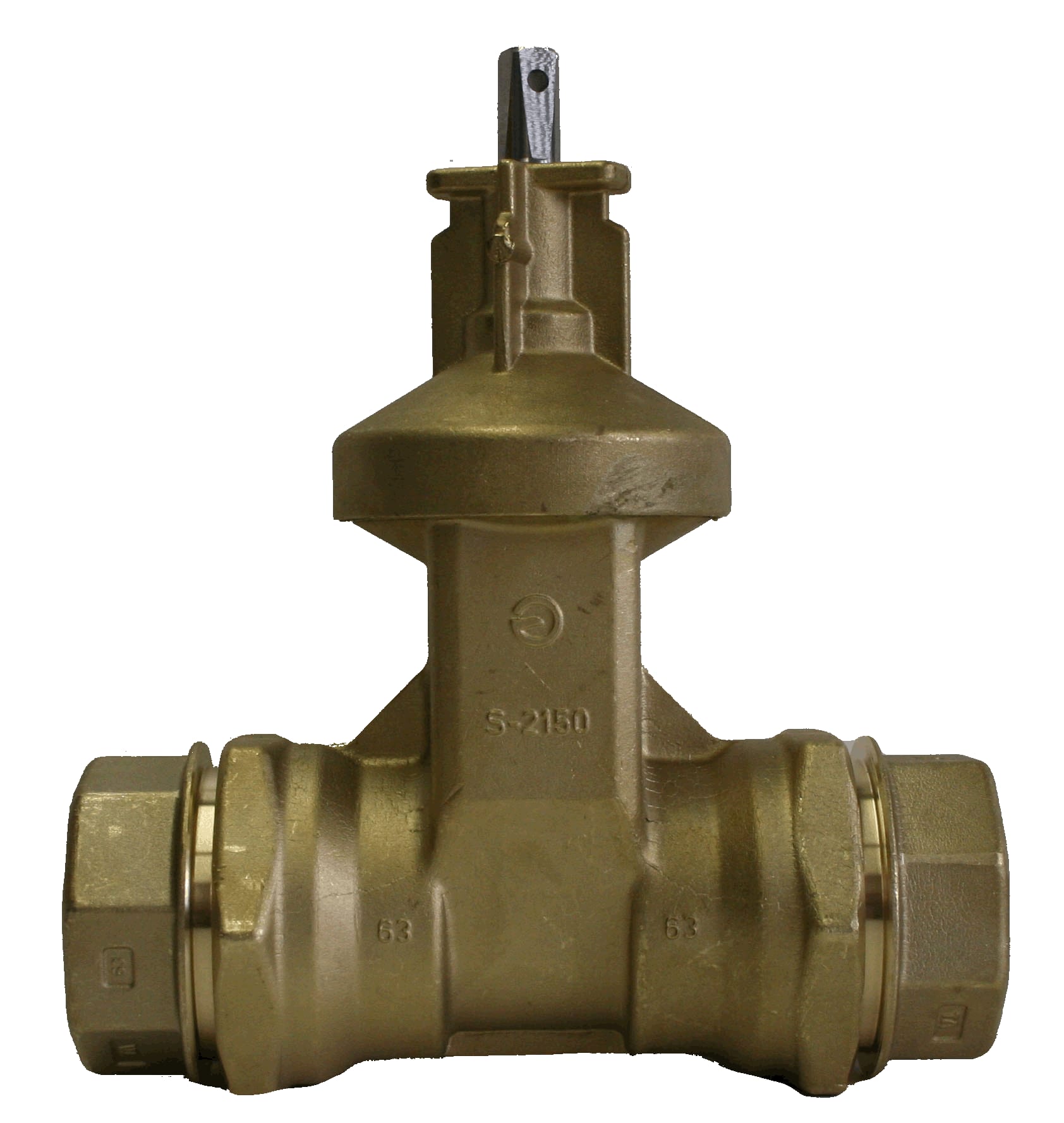 Ulefos AB Esco S-2150 - Mässing Servisventil DN50/Dy63 med PRK-kopplingar för Plaströr | Ventiler Servisventil | RSK 4254942