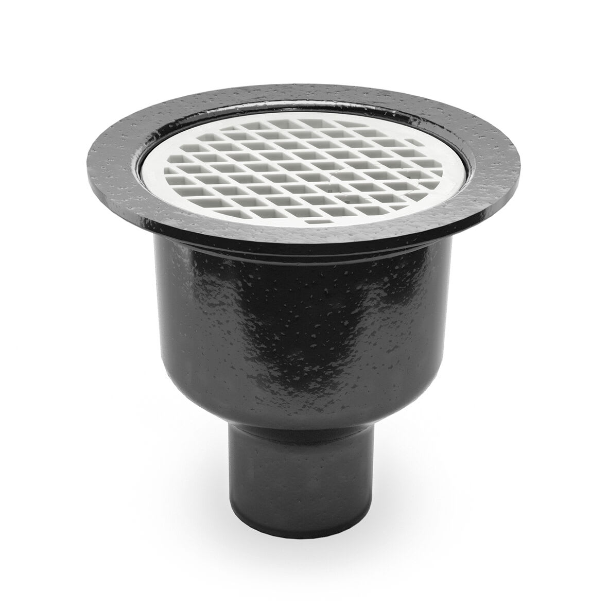 Purus Gjutjärns Golvbrunn 110 E 220 mm Svart - Ljudabsorberande - RSK 7102827