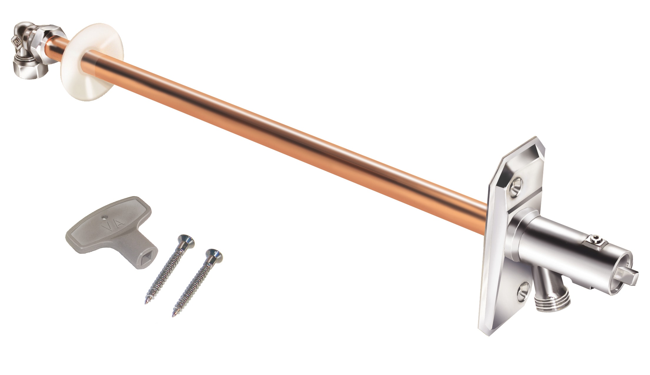 System Vatette Utomhuskran Förkromat Mässingshus 30-400mm - RSK 4315524