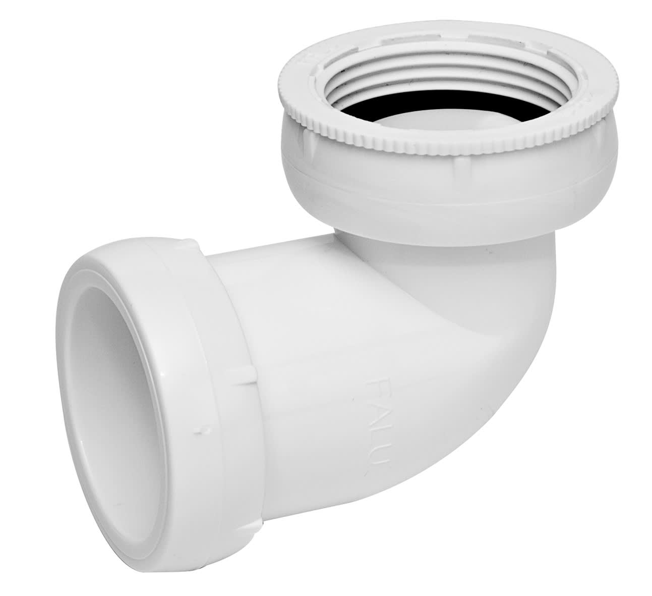 Faluplast AB Falu 77310 Vinkelkoppling 90° 40mm Vit PP | Material Vinkelkoppling | RSK 2910249