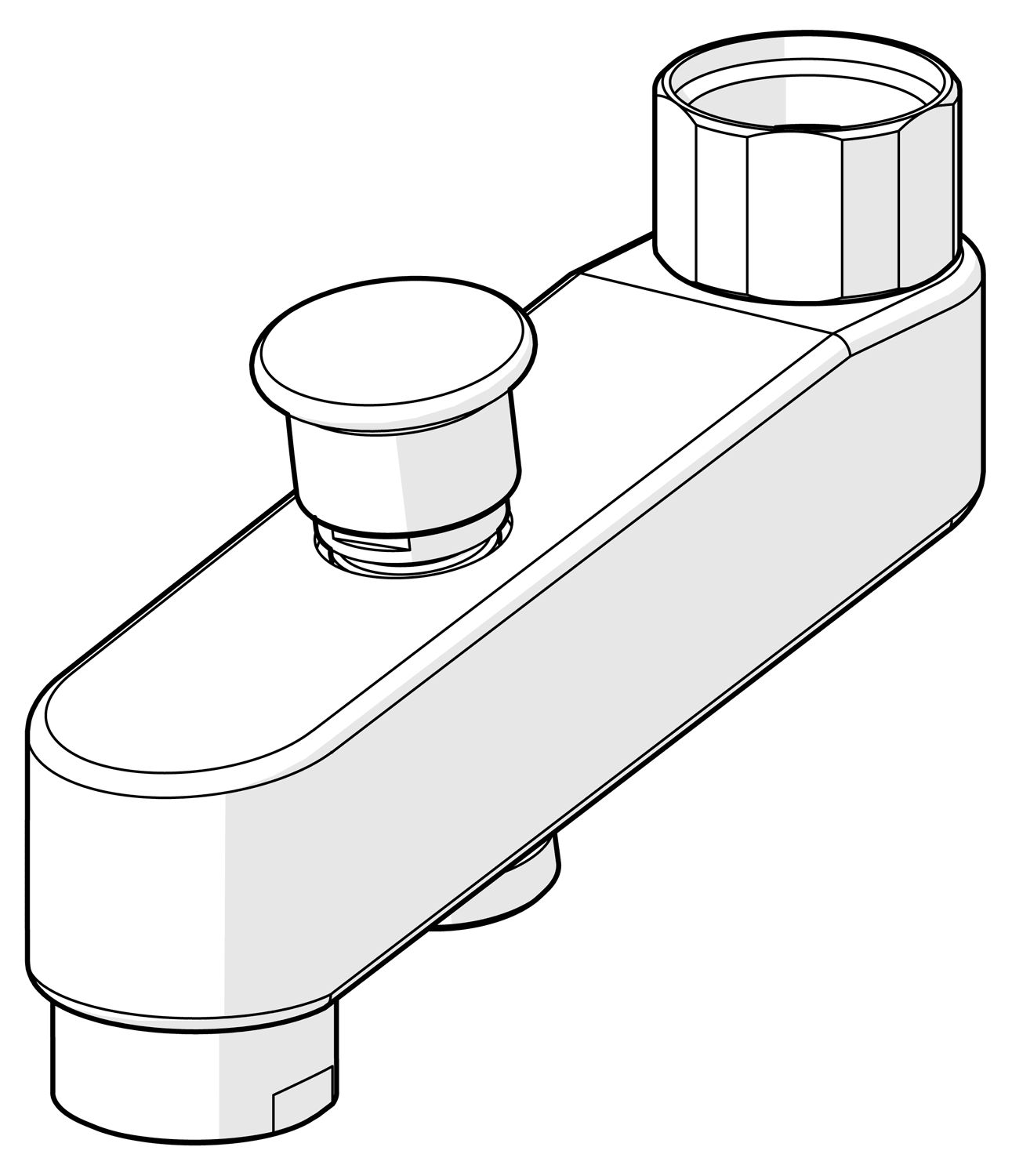 Oras Utloppspip Krom 105mm - Dragomkastare - RSK 8378195