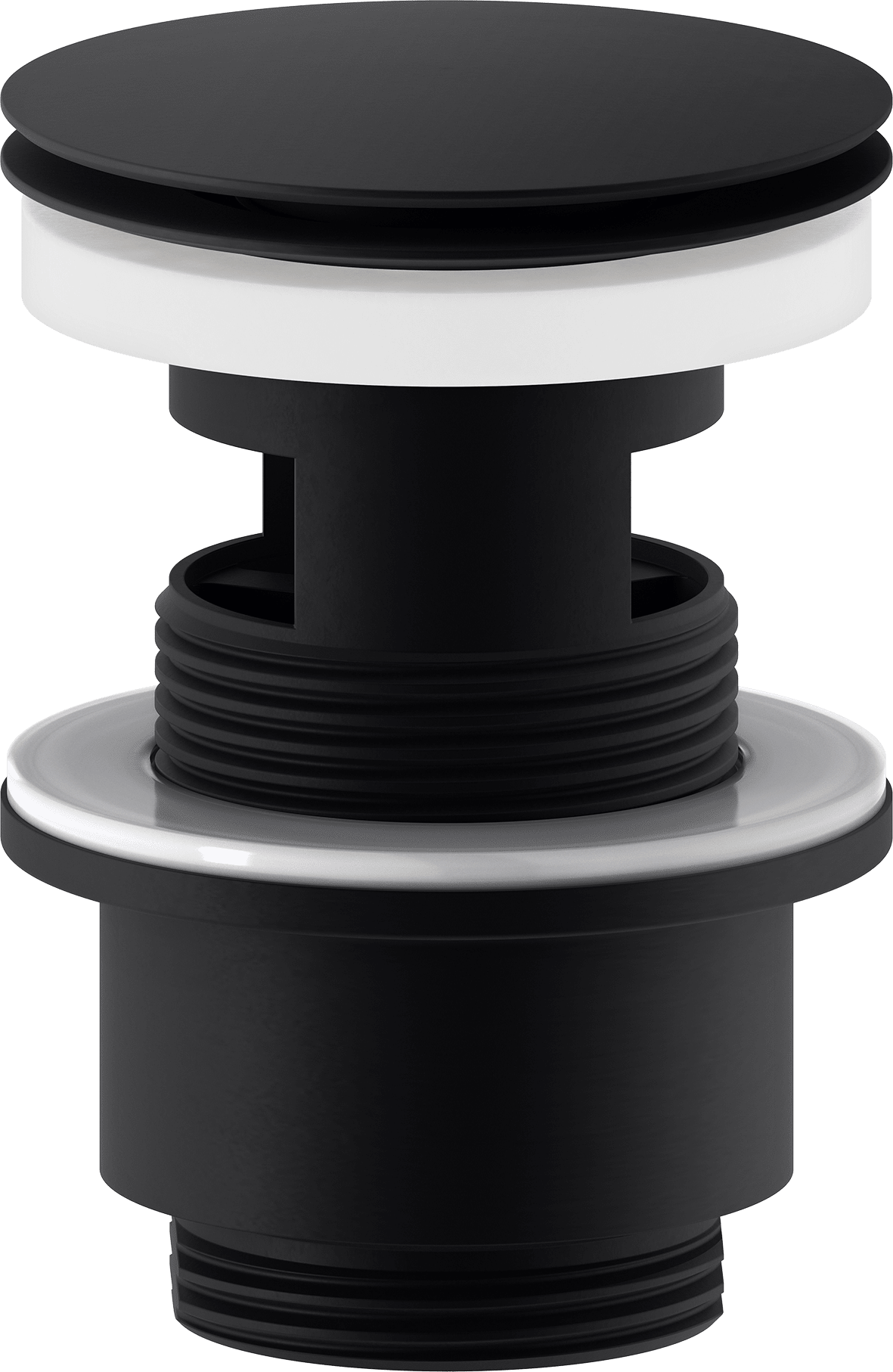 FM Mattsson 63mm Bottenventil Mattsvart Metall G32 - Tryckfunktion - RSK 8560139