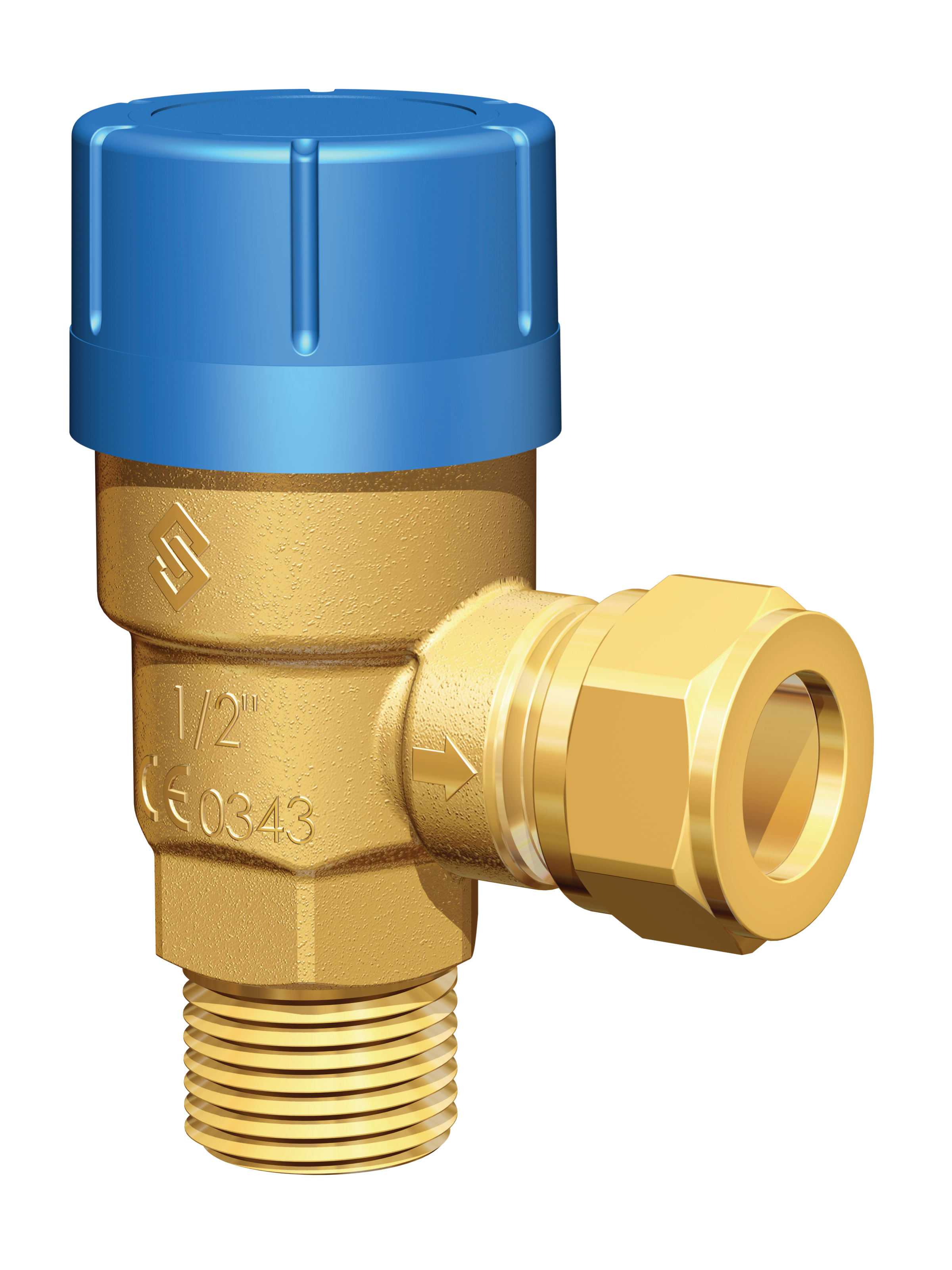 Altech Säkerhetsventil Tappvatten Mässing PN6 DN15 6 bar - Ventiler Säkerhetsventil | RSK 5531948