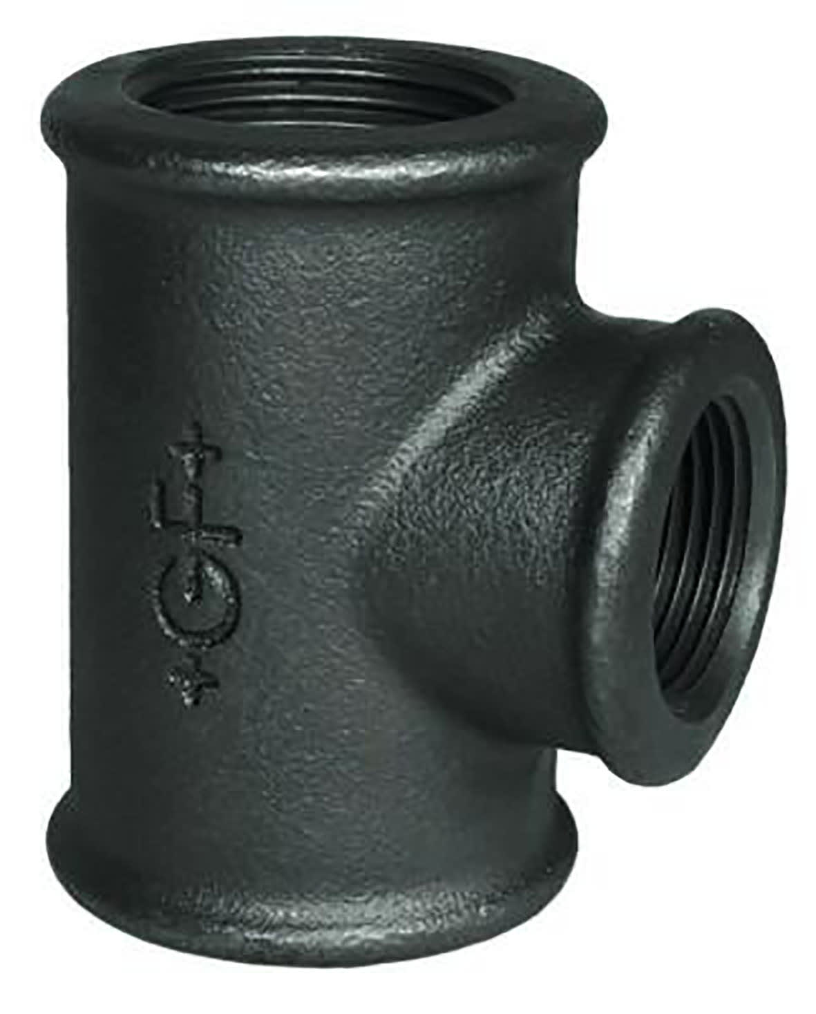 GF Aducerat T-rör 50x32x40 mm Svart Stål PN25 - RSK 1281732