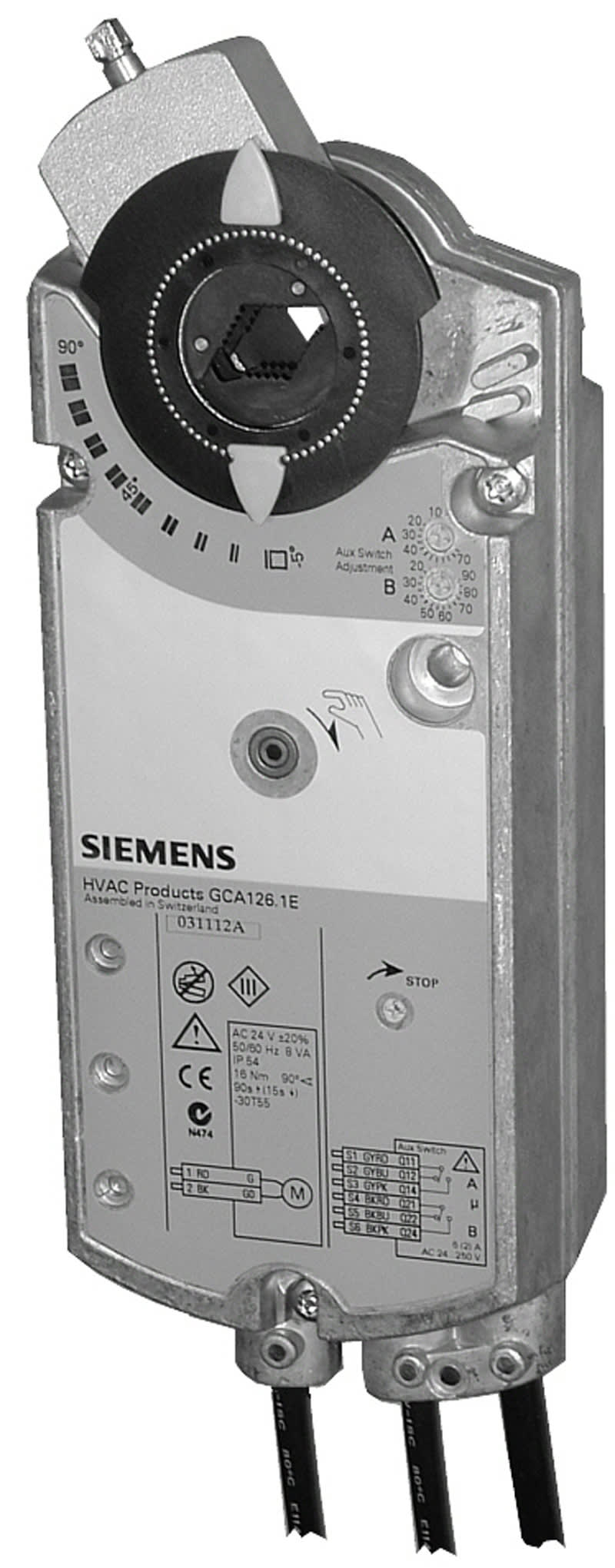 Siemens GCA161.1E Elektromekaniskt Spjällställdon - RSK 5353721