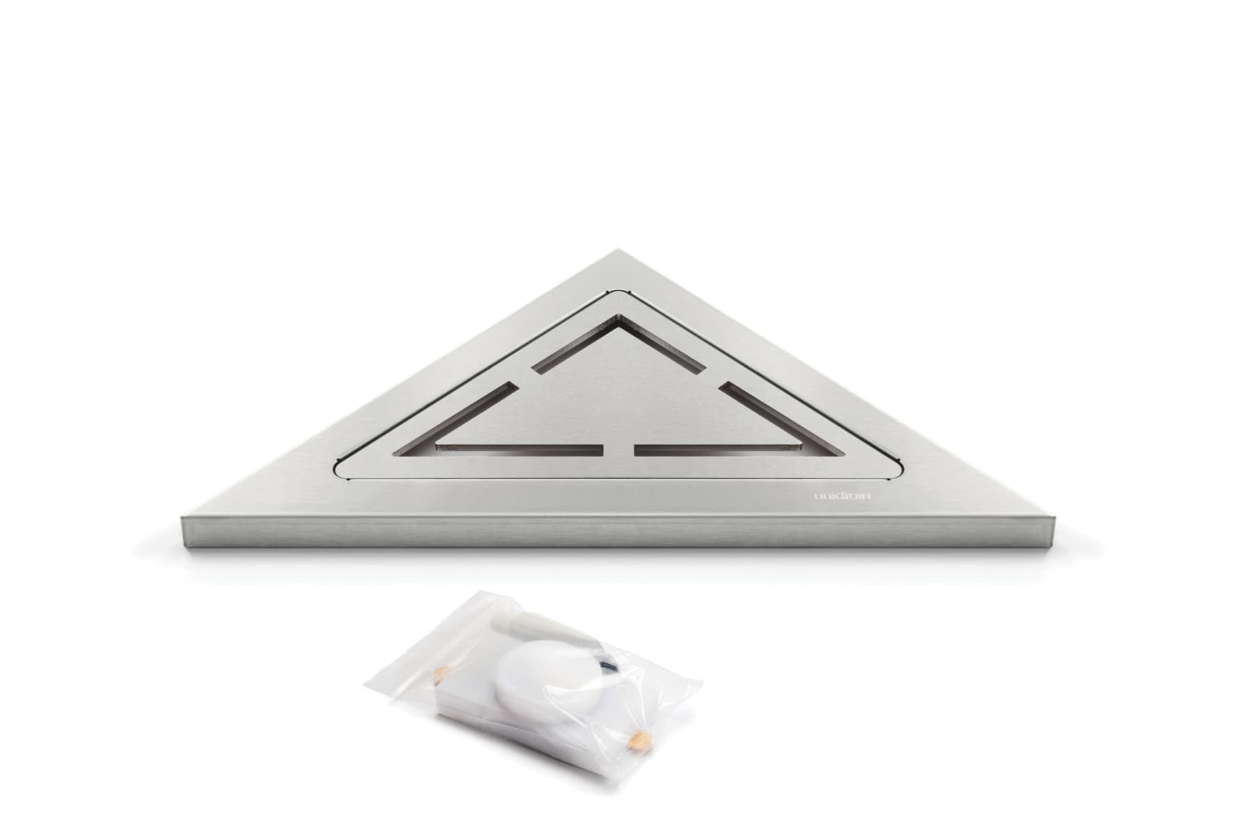 UNIDRAIN Tvålhylla 2850 288x204x15mm Hörnmontage - Rostfritt Stål - RSK 7120798