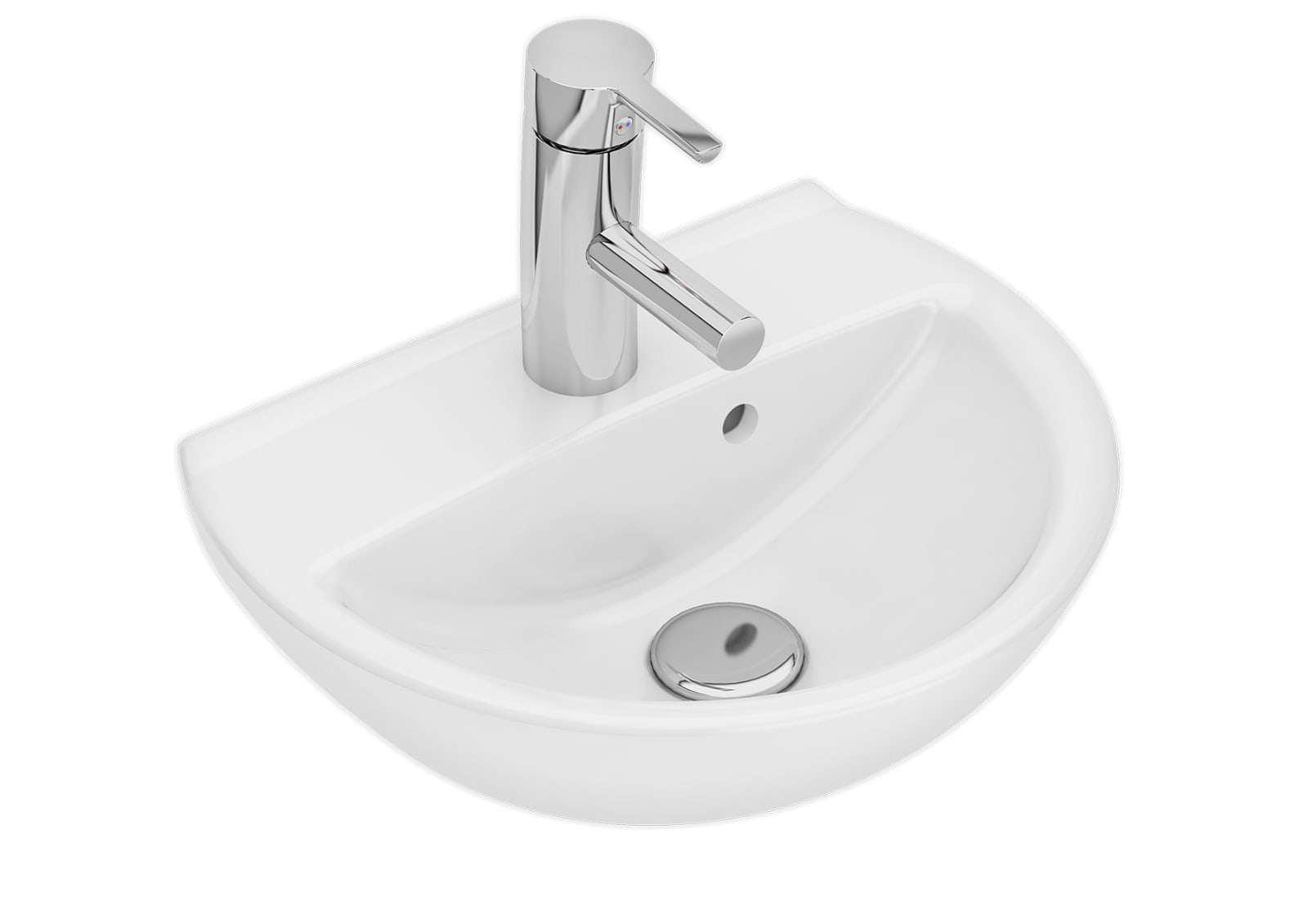 Ifö Spira Tvättställ 40 cm Runt - Vit Porslin - RSK 7502989