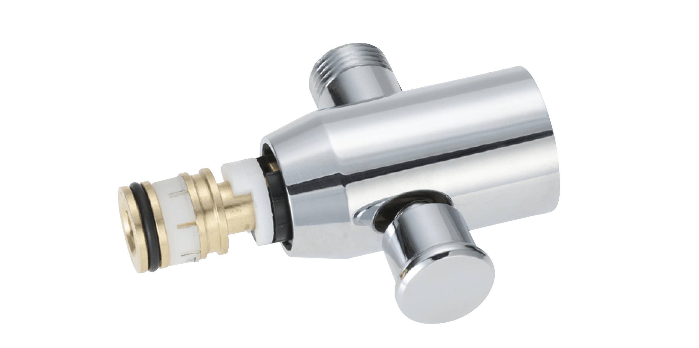 FM Mattsson 9000E Dragomkastare Förkromat - Låsbar Ventil - RSK 8591975