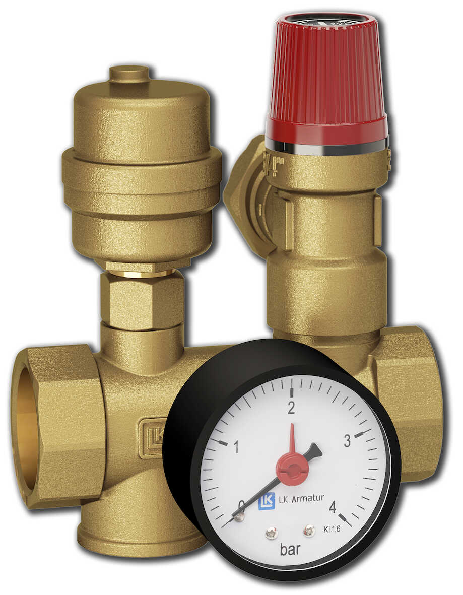 LK Tryckmätare Säkerhetspaket RF DN 25 - För Värmesystem - RSK 5523368