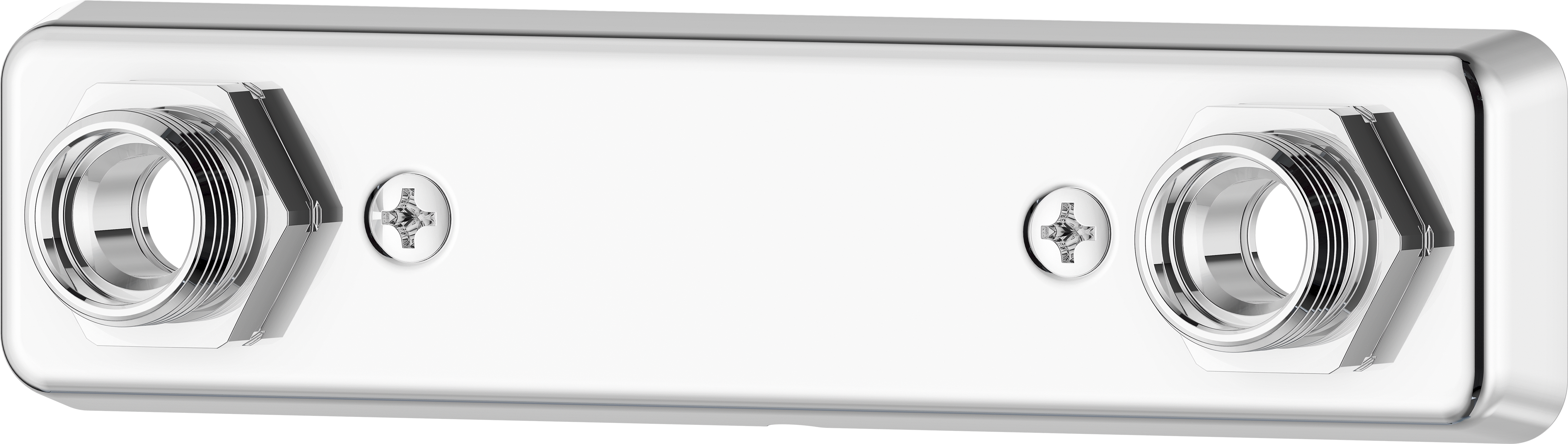 Blandarfäste PEX15 för dold rördragning, typgodkänd, kromad