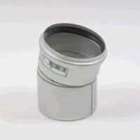 Blücher EuroPipe 125x15° Böj Rostfritt Stål EN1124-2 - RSK 1551170