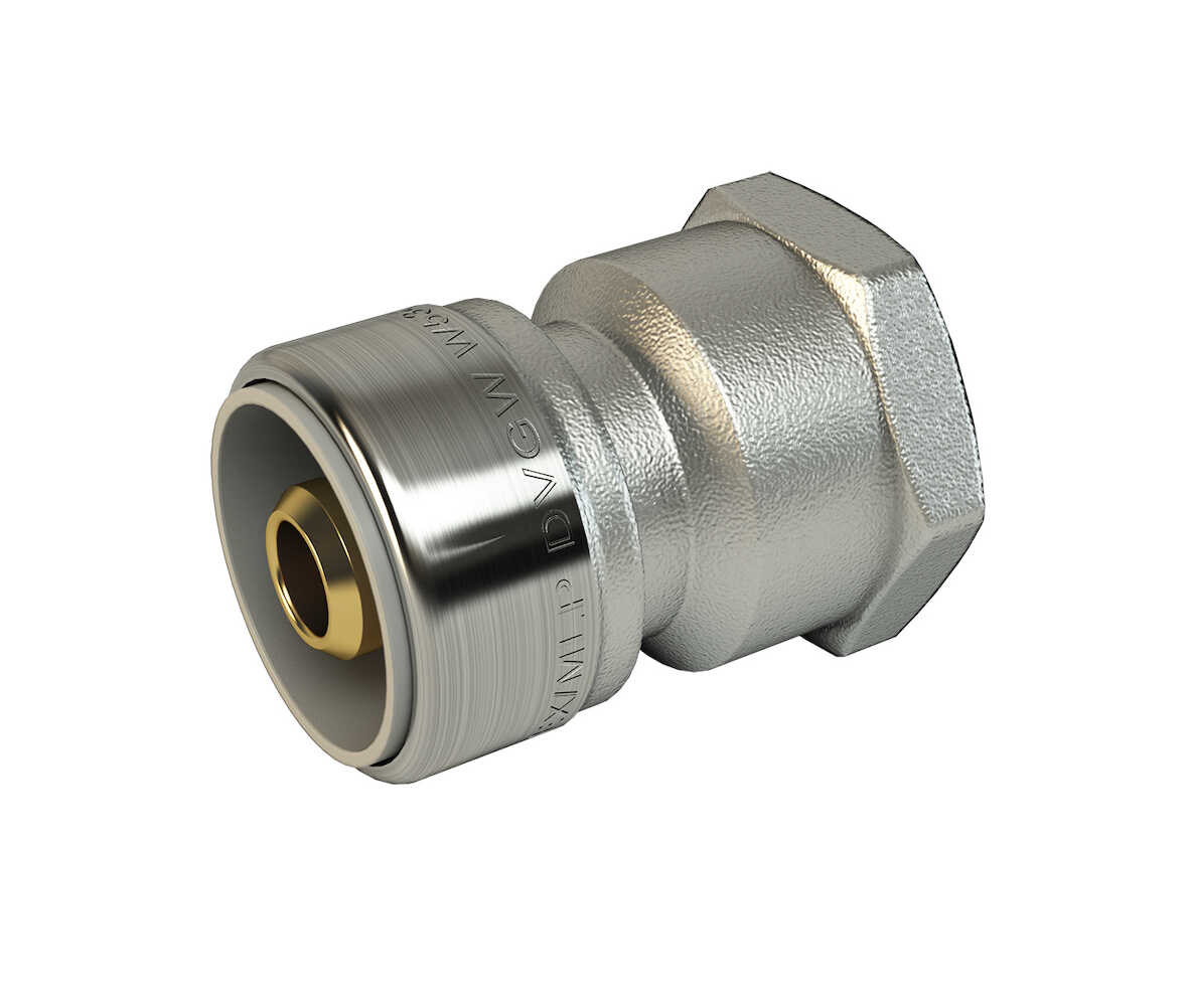 LK PushFit Rak Koppling AX25 x G20 Invändig Mässing - RSK 1882466