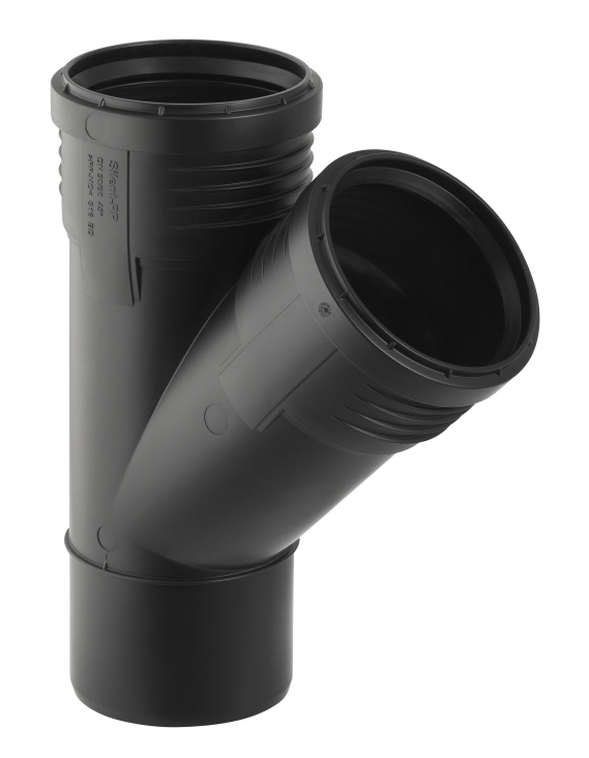 Geberit Grenrör Silent-PP 110mm 45° - Ljuddämpande Plaströr - RSK 2710748