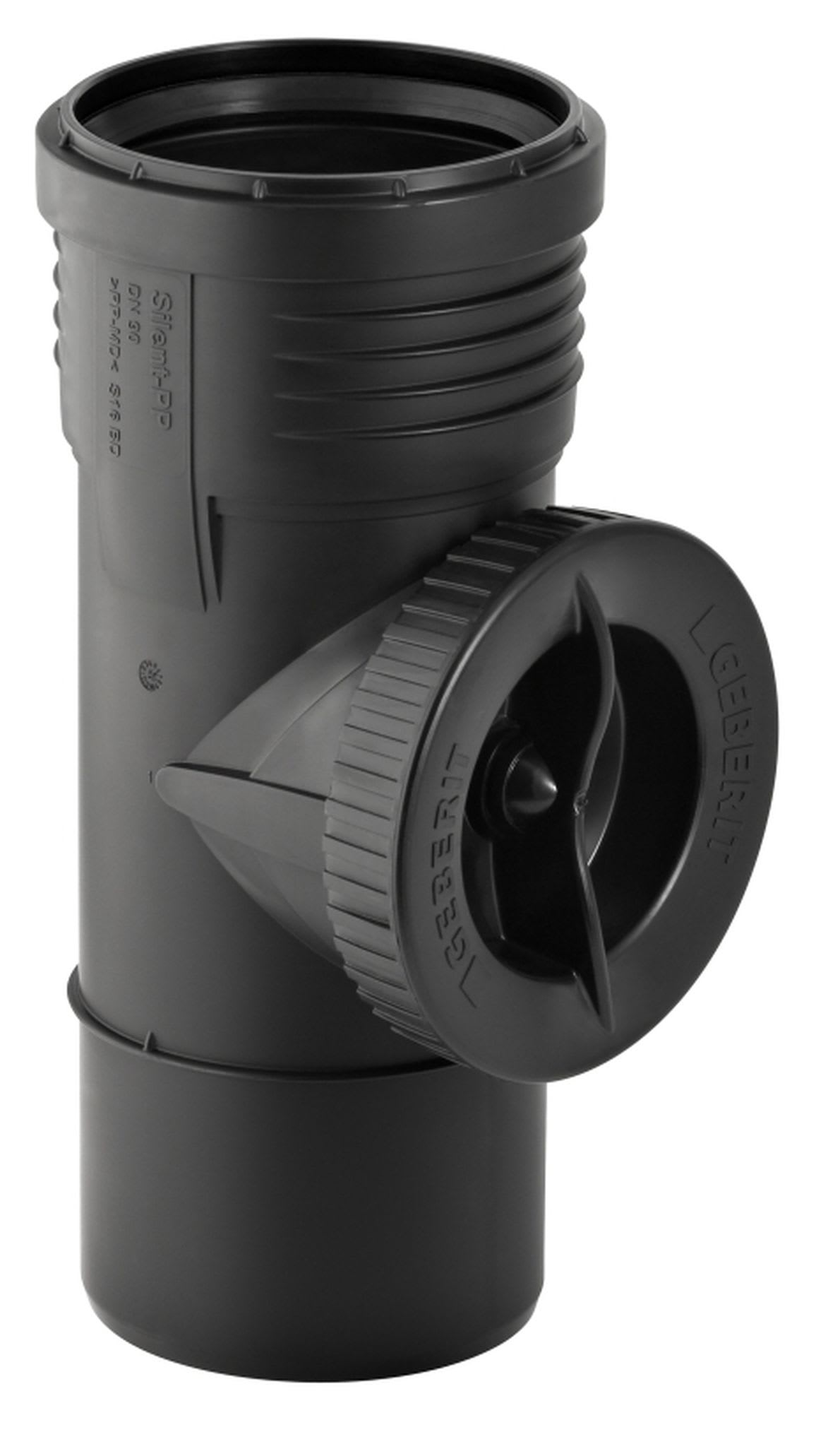 Geberit Silent PP Avloppsrör 75mm Svart Ljuddämpat - RSK 2710610