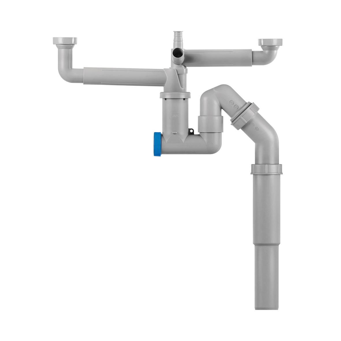 Jafo Diskbänksvattenlås Grå 780mm - Teleskoprör - RSK 8086498