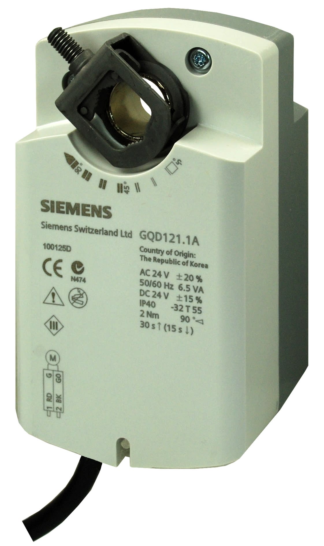 SIEMENS GQD121.1A Spjällställdon 180x90x90mm - 2/3-Vägs - RSK 5353725
