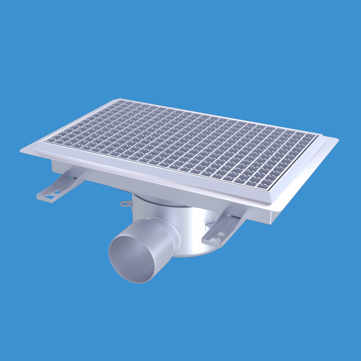 FURO Golvbrunn 113 Syrafast 500x300mm Ø110mm - Rostfritt Stål - RSK 7115035