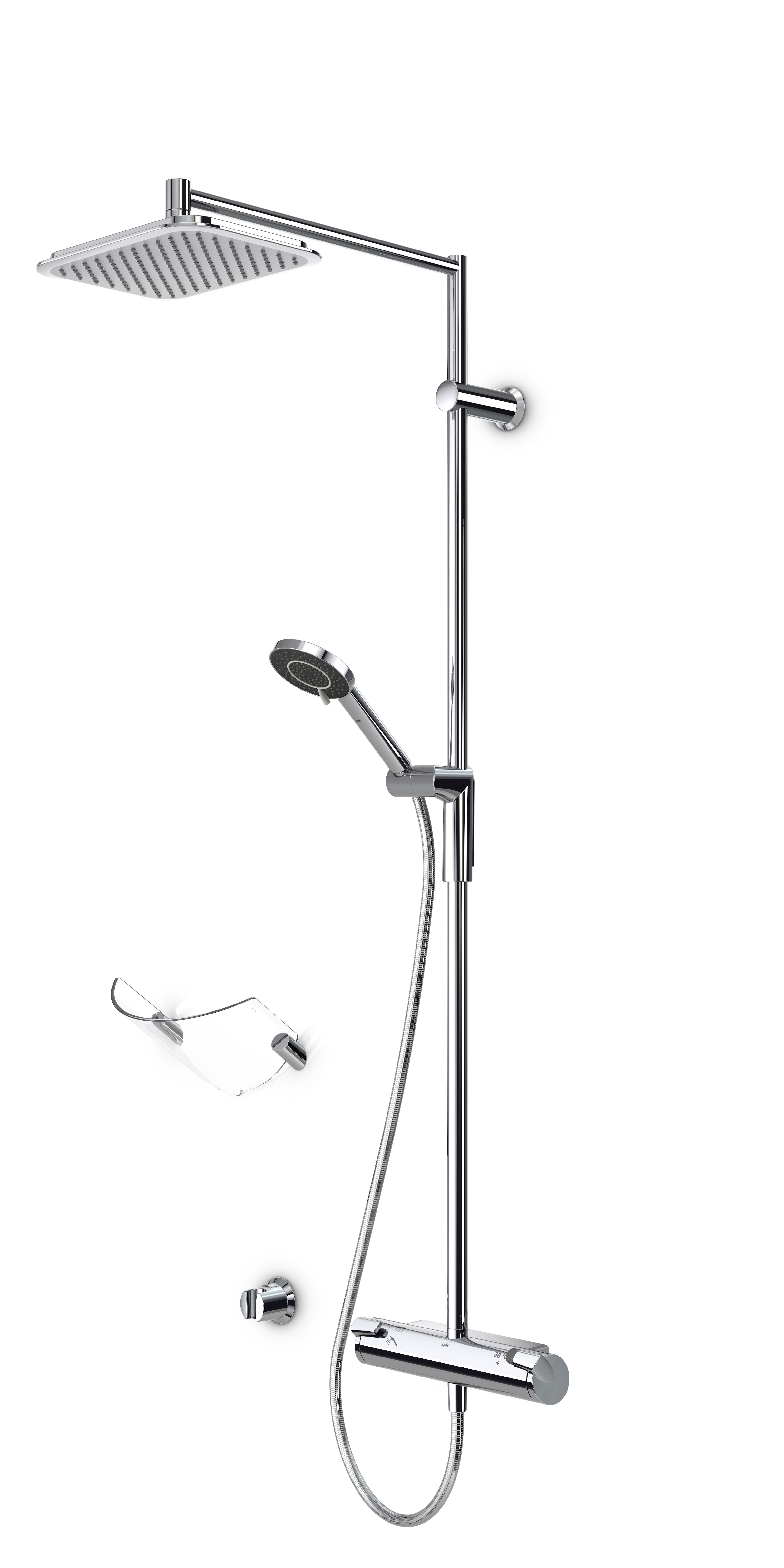 Oras Optima Rain Takduschset 160cc Krom - Termostatblandar - RSK 8343754