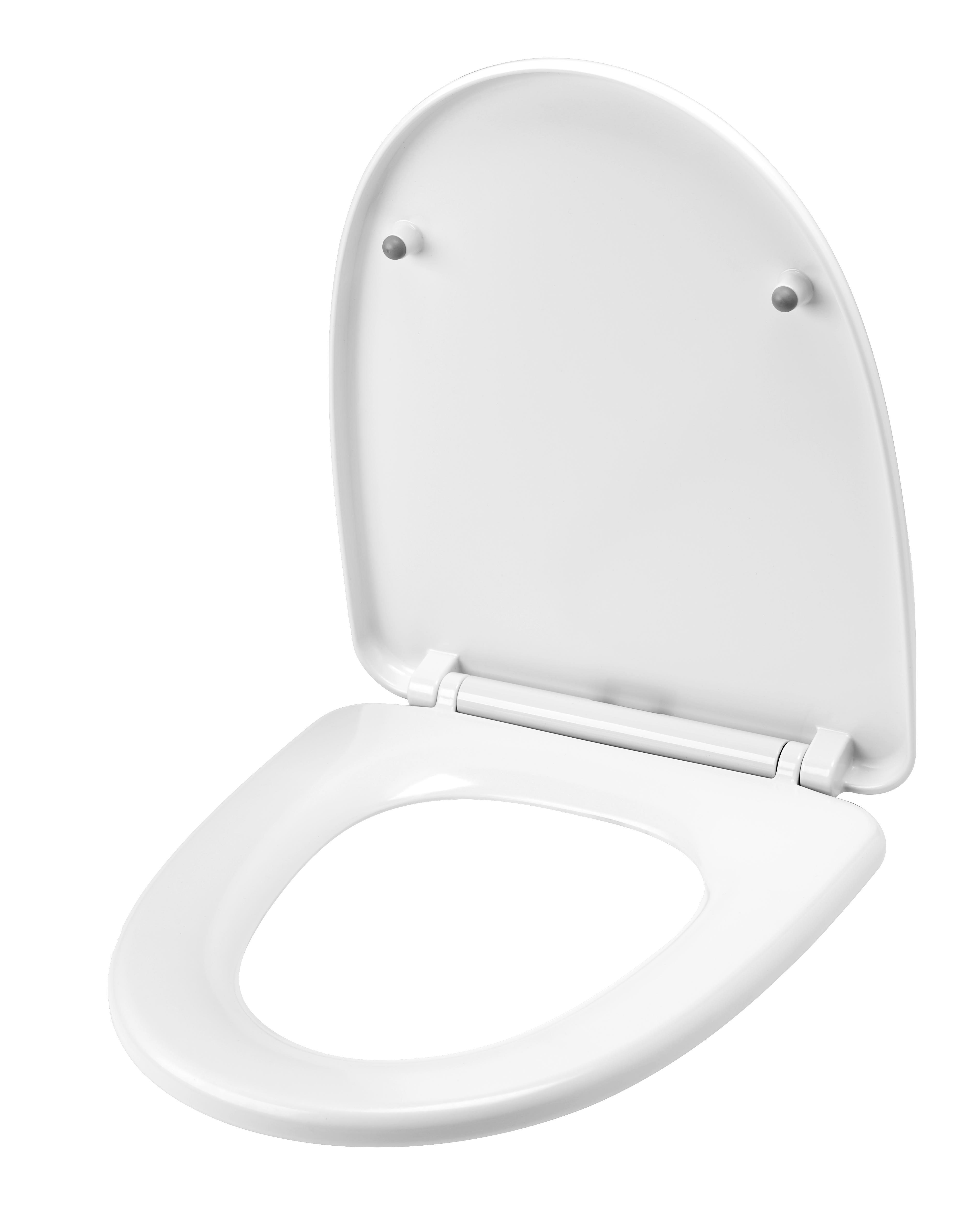 Alterna Lusso WC-sits Vit - Mjukstängande Snabbfästen - RSK 7821916