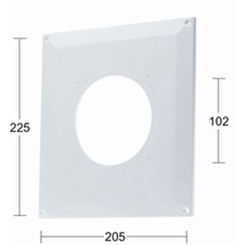 FRESH Ventilationsplatta 205x225 mm Vit - Förbättrad Luftflöde - 911834