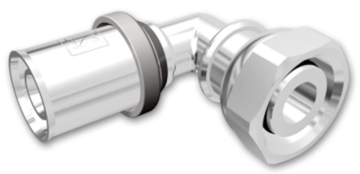 LK PressPex AX25xG20 Anslutningskoppling 90° Förnicklad - RSK 1888501