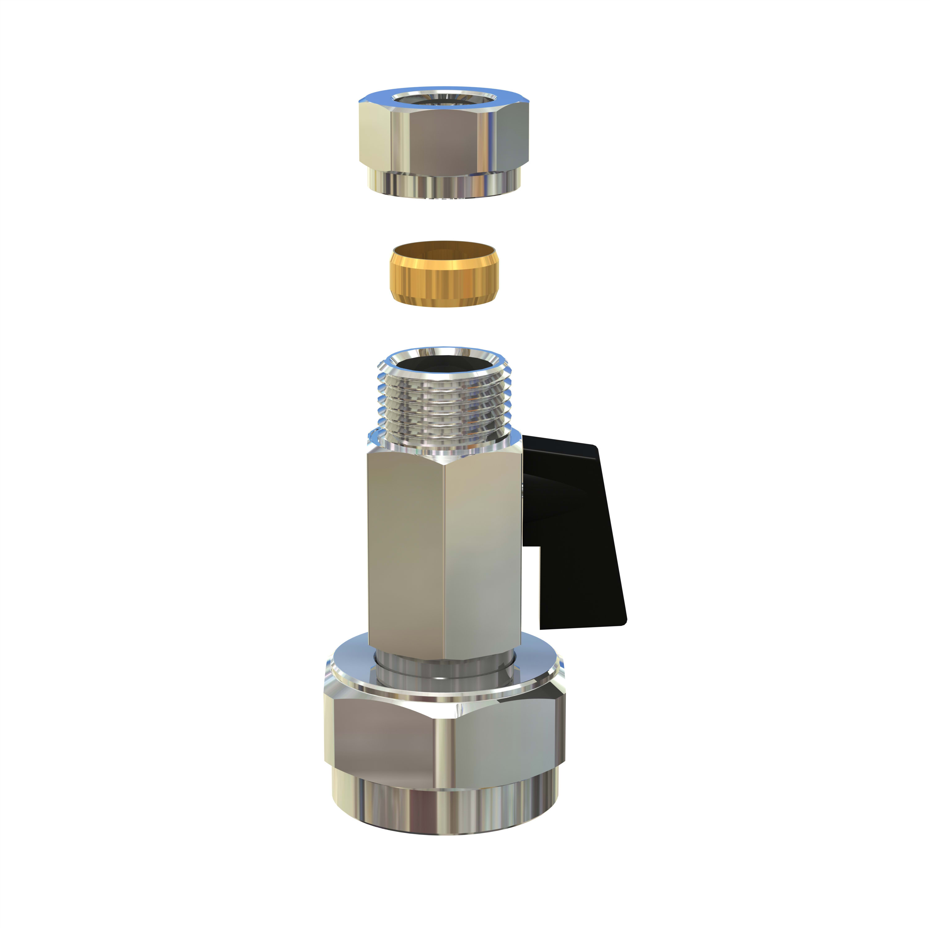 NoTap 137500S Rak Anslutning G15 G25 Ventil - Blockering - RSK 5085599